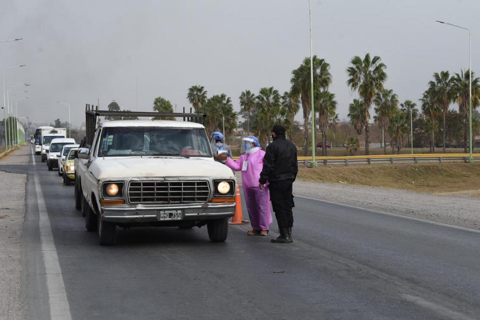 EN ALDERETES. El intendente Aldo Salomón anunció que desde las 18 se limitará el acceso al municipio.