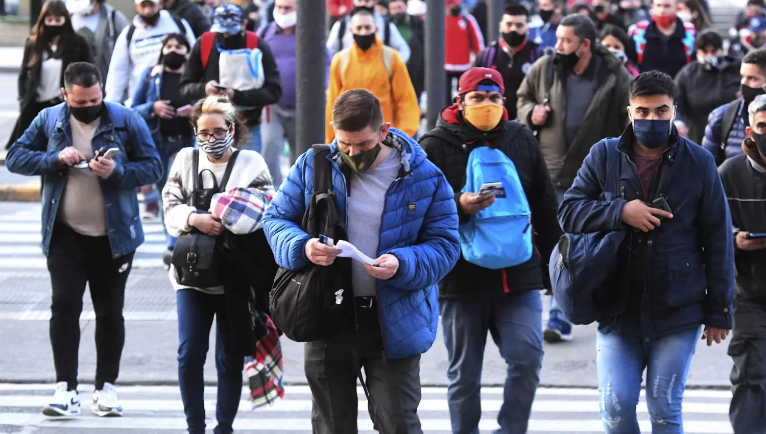 CONGLOMERADO. El virus castiga a la Ciudad de Buenos Aires.