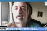 ¡Papelón! El senador Bullrich puso una foto suya para simular que estaba en la sesión