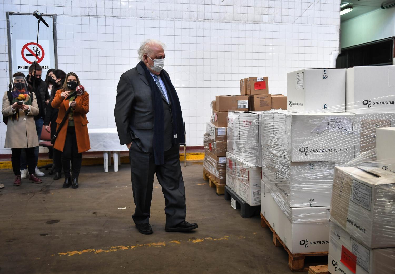 MINISTRO. Ginés, al denunciar el caso de las vacunas vencidas. Foto: Télam