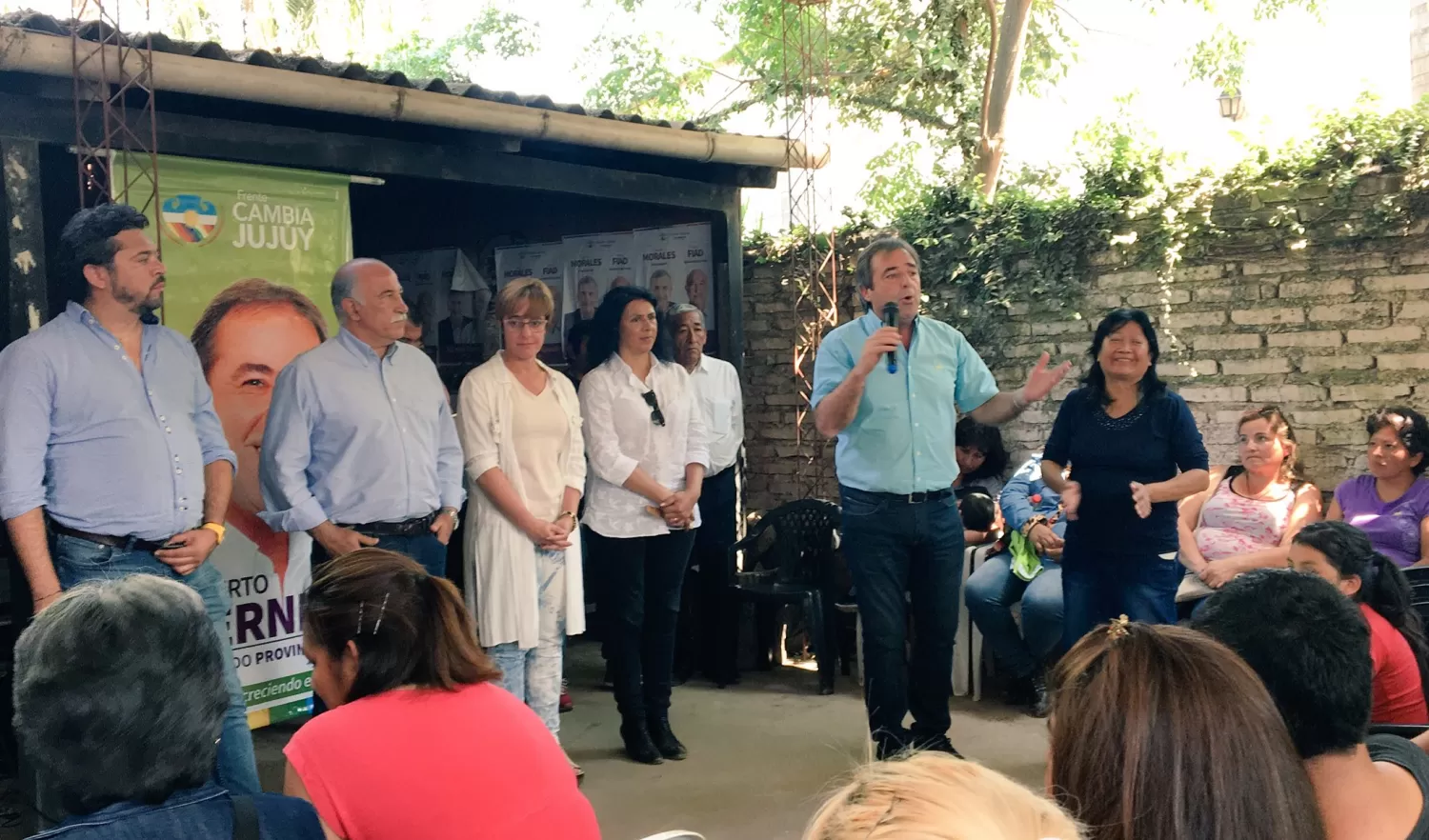 DIPUTADO JUJEÑO. Alberto Bernis, en un acto de campaña de 2017. Foto Twitter @AlbertoBernis