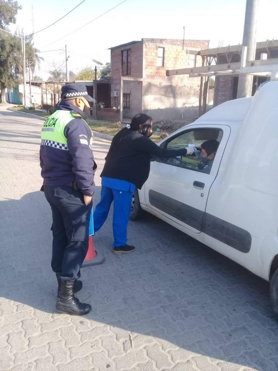 CONTROLES. En Villa Belgrano. Facebook de la Comuna Rural