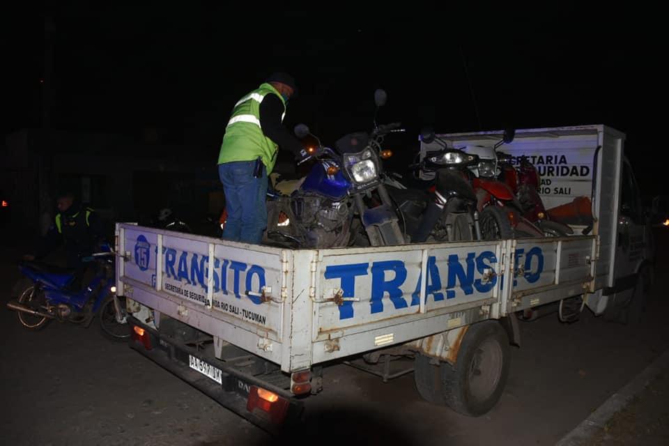 EN LASTENIA. Secuestraron motos por una fiesta clandestina. Foto Prensa Municipalidad BRS