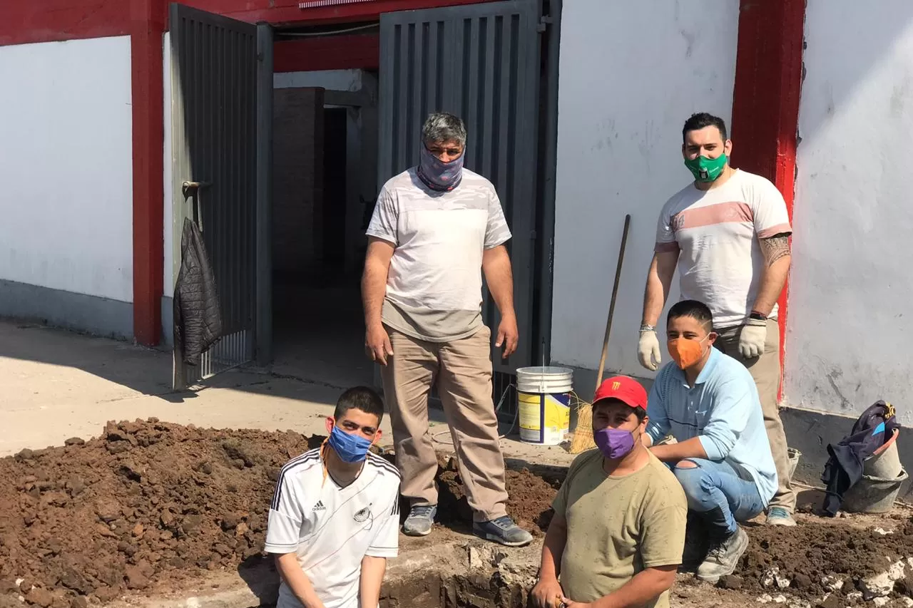 OBRAS. Los trabajadores no descansan en La Ciudadela. 