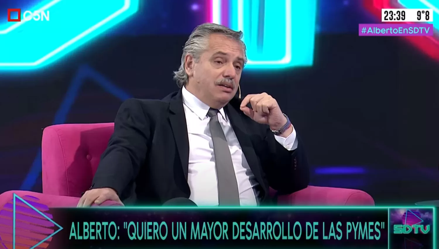 DE TODO. El mandatario habló sobre la economía, la pandemia, la crisis económica, la oposición y hasta de Messi.