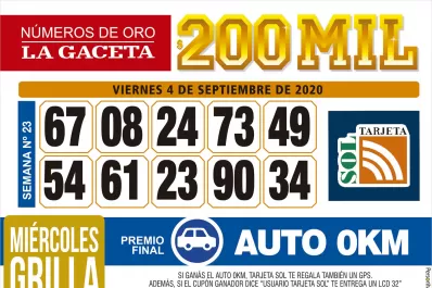 Los Números de Oro de LA GACETA