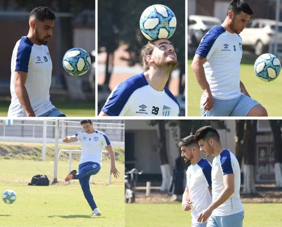 CON Y SIN PELOTA. A lo largo de estas casi cuatro semanas Atlético se entrenó en lo físico sin descuidar lo futbolístico. Sin embargo, necesita de partidos 11 contra 11. prensa cat