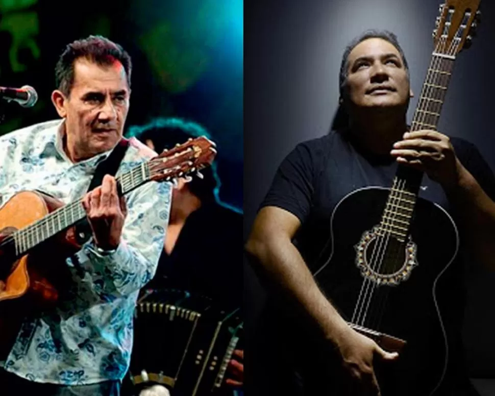 JUNTOS POR STREAMING. Roberto Carabajal desde Córdoba y Tato Díaz desde Buenos Aires, actuarán hoy. 