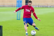 Messi ya entrena de forma grupal con el Barcelona