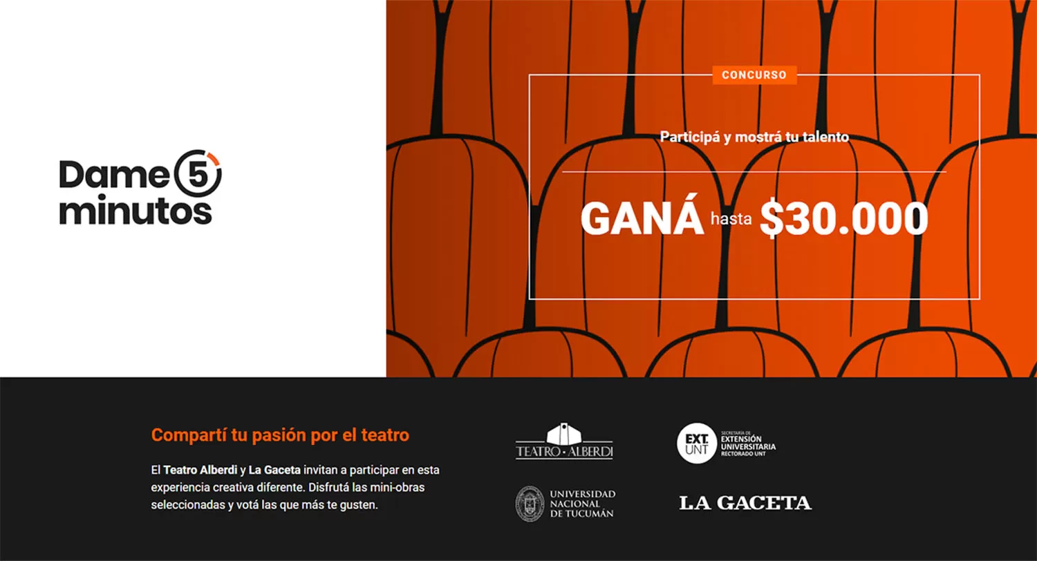 “Dame 5 minutos”: últimas horas para votar en el concurso