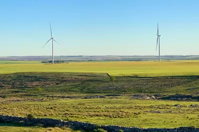 El parque eólico Los Teros empezó hoy a aportar energía al sistema eléctrico nacional
