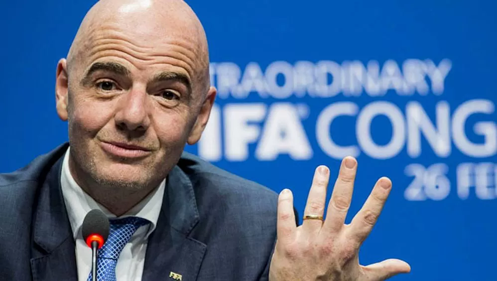 El presidente de la Federación Internacional de Fútbol Asociado (FIFA), Gianni Infantino.