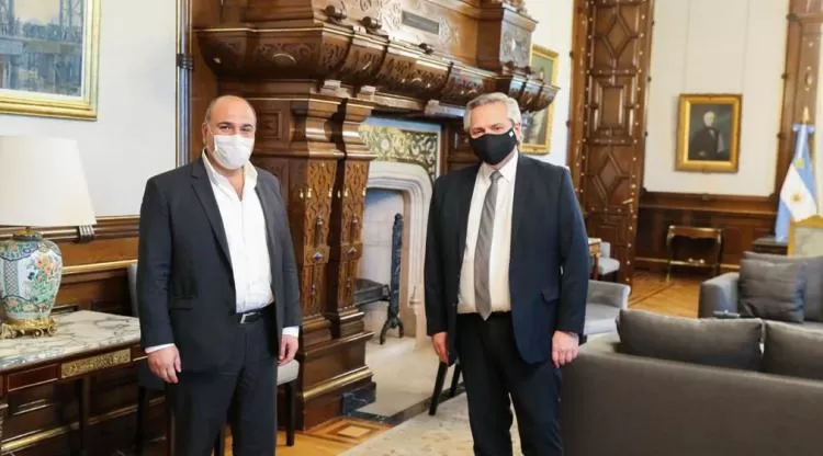 EN BUENOS AIRES. Manzur fue recibido por el Presidente.