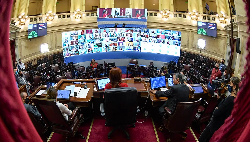 A LA JUSTICIA. Juntos por el Cambio judicializará la prórroga de las sesiones remotas, que había votado el Senado la semana pasada.