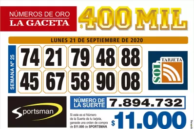 Los Números de Oro de LA GACETA