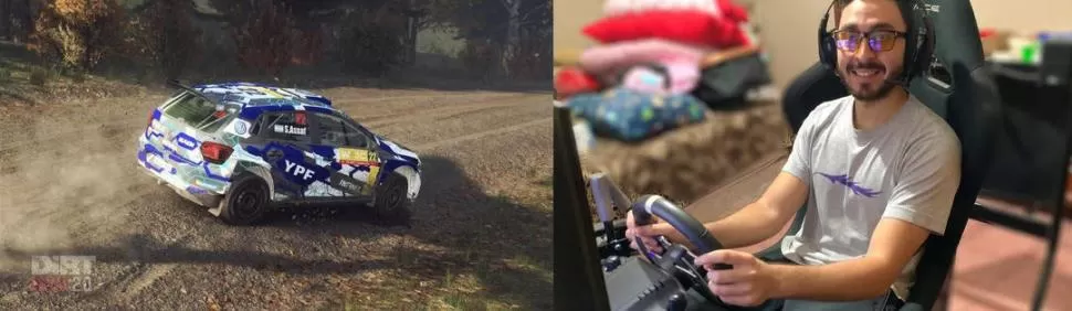 EXPERTO. Assaf conduce con pericia por el camino de tierra el auto del Argentino desde su casa en Monteros. 