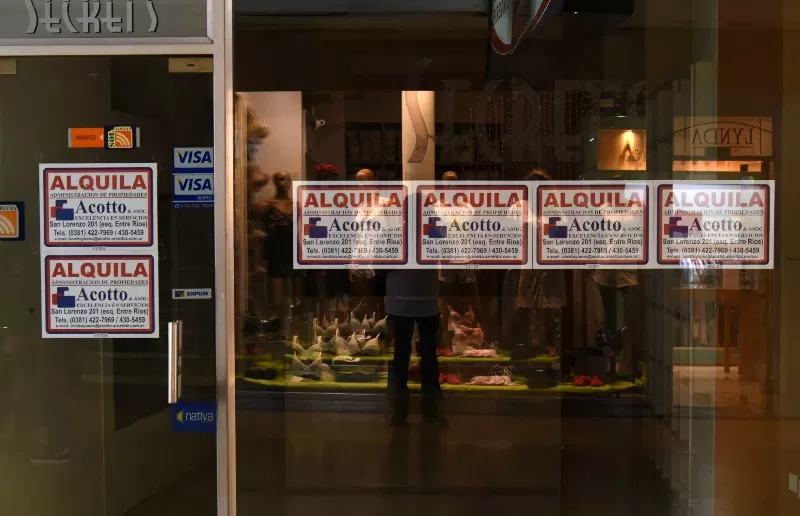 CRISIS. Las galerías son los sectores que más notaron la crisis.