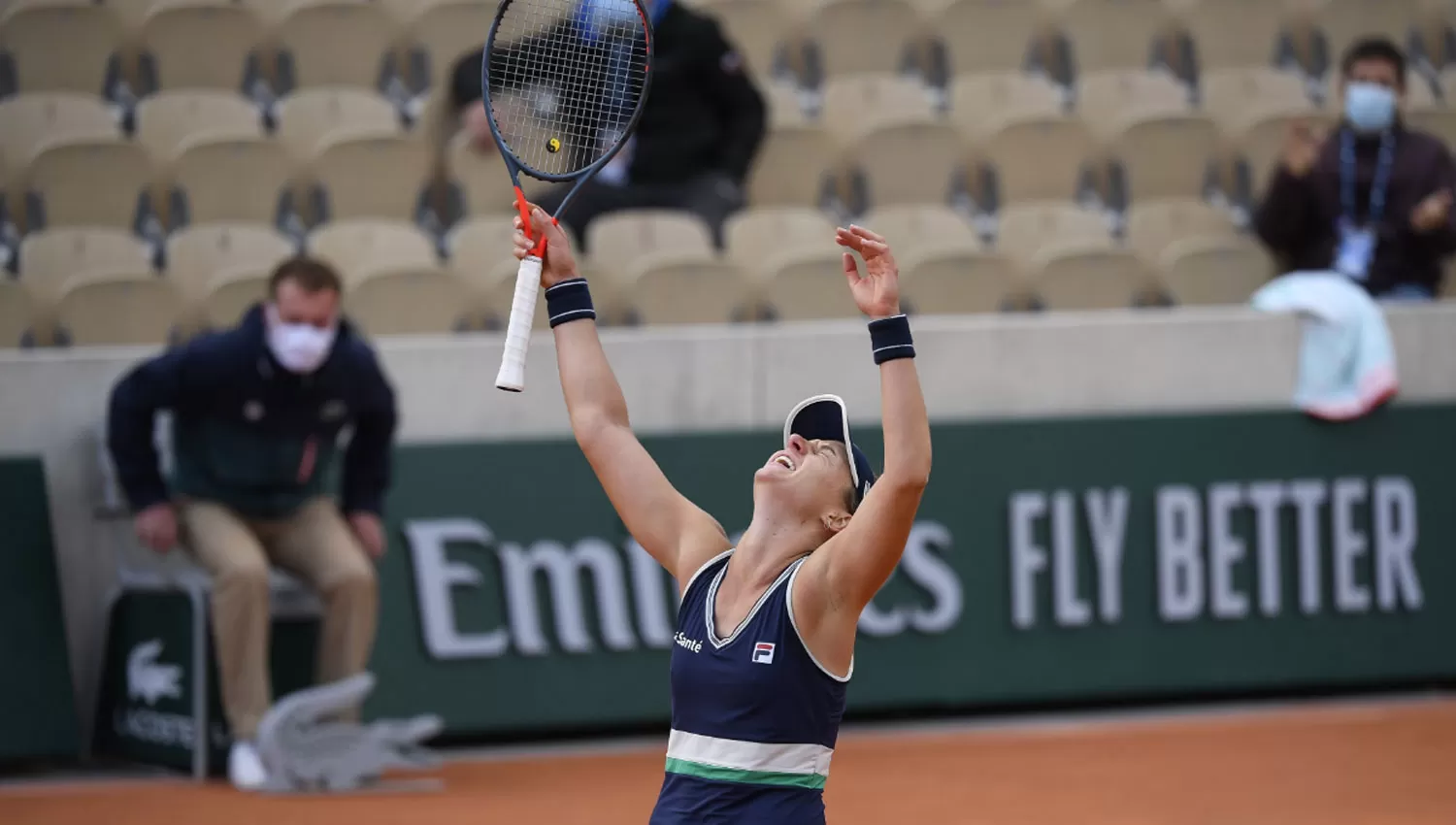 UN POCO MÁS. Nadia Podoroska es la primera argentina en llegar a cuartos de final desde 2004.