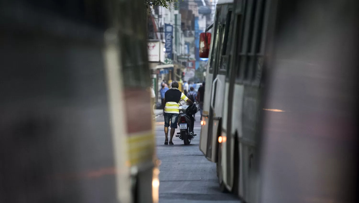 PROTESTA. Los choferes llevarán adelante hoy otra jornada de paro en toda la provincia.