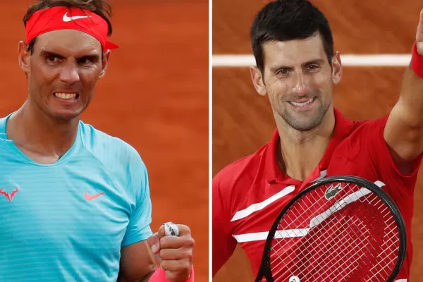 Nadal-Djokovic en la final de Roland Garros, lo más atrapante de la agenda de TV del domingo