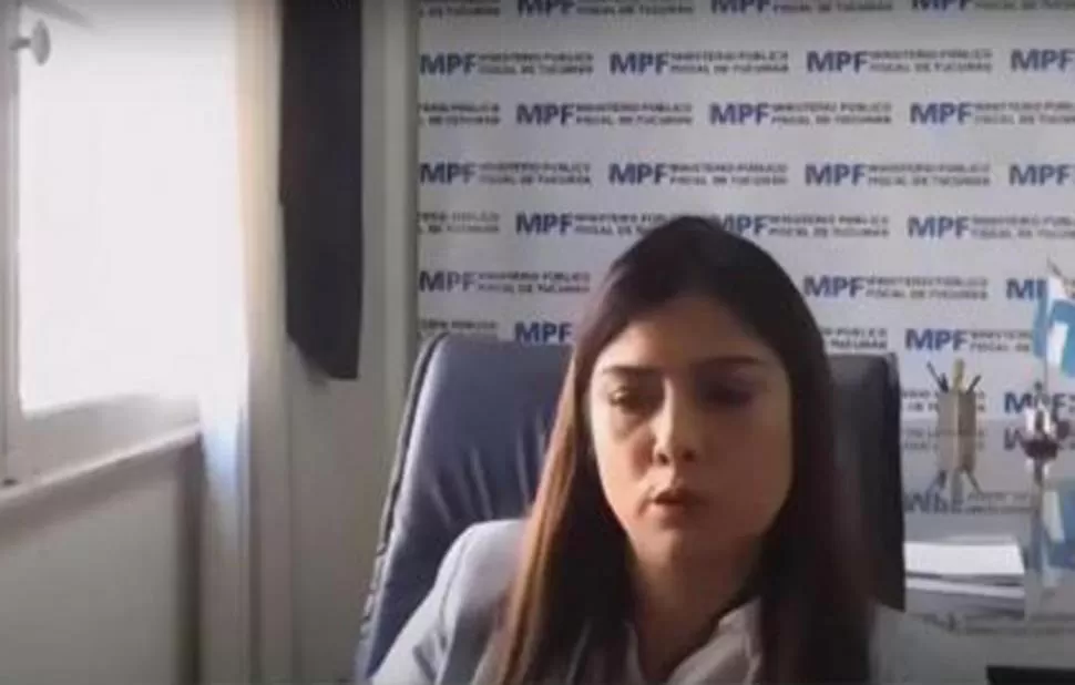 A CARGO DE LAS DENUNCIAS DE CORRUPCIÓN. Mariana Rivadeneira. captura de video