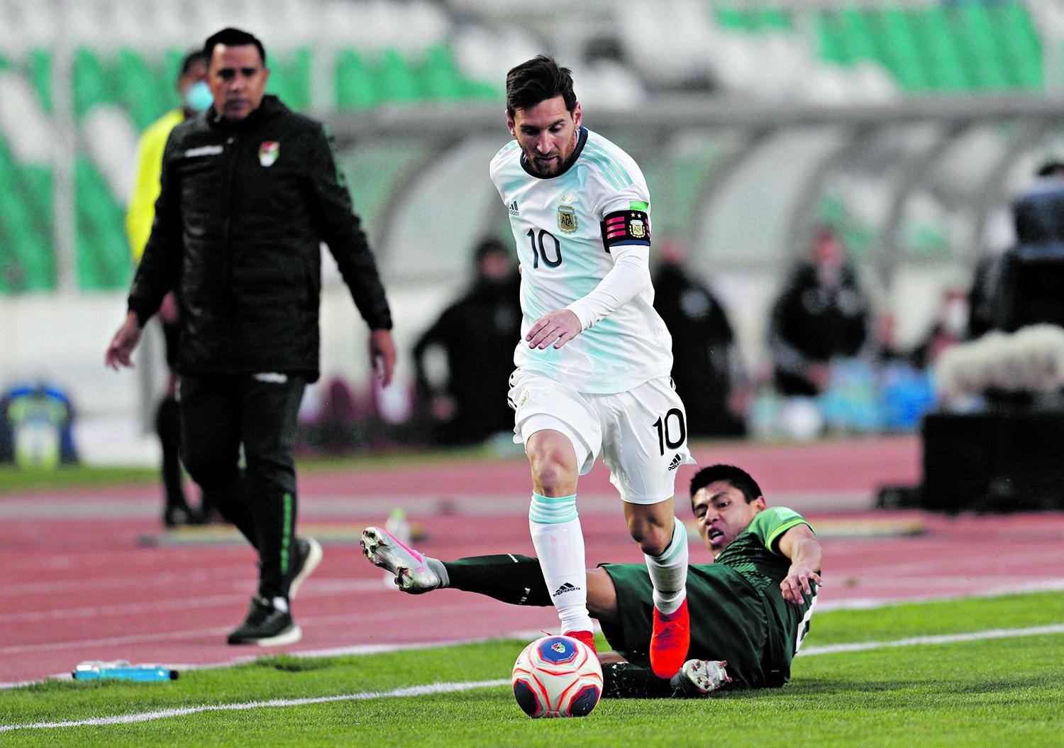 A TODA VELOCIDAD. Messi es el conductor del seleccionado de Lionel Scaloni.