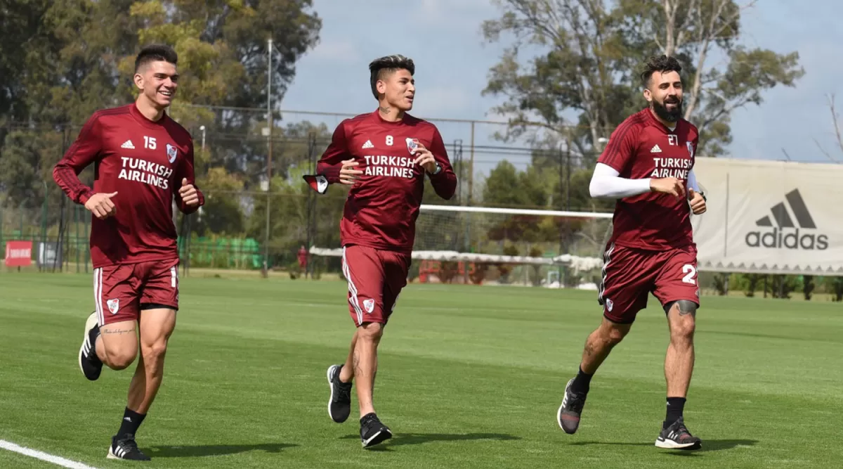 RIVER CAMP. El predio de Ezeiza es empleado para los entrenamientos de los planteles profesionales del Millonario.