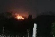 Susto por incendio de pasto en 250 hectáreas del cerro Medina