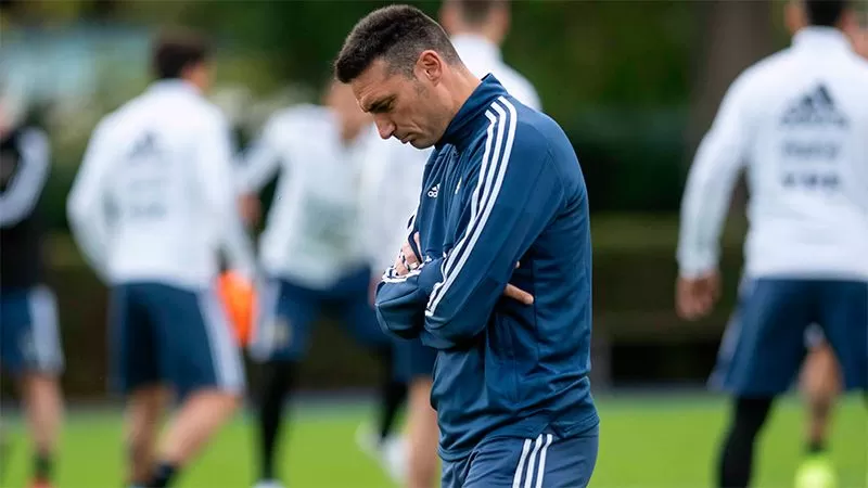 El DT Lionel Scaloni.