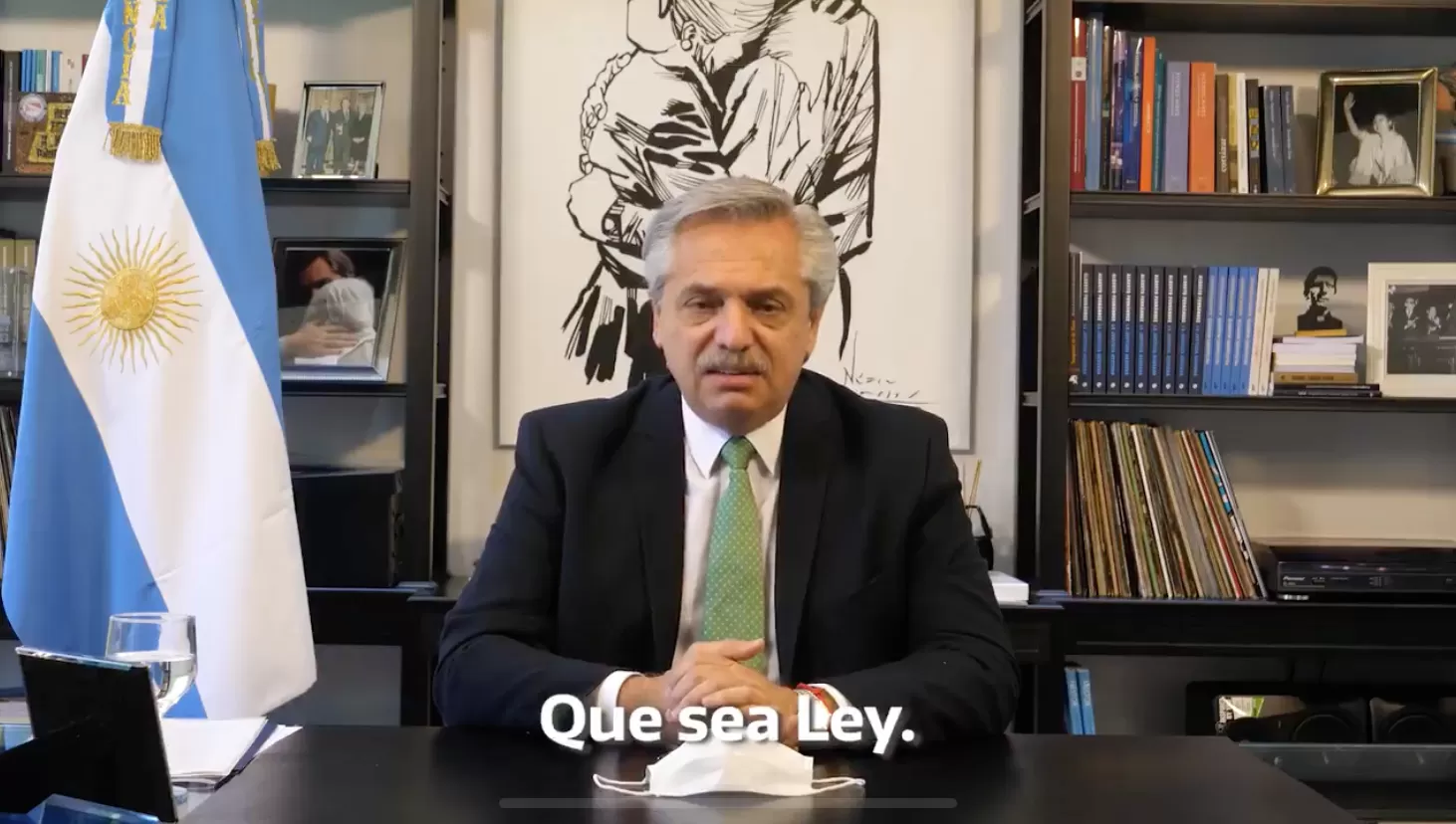 POSICIONAMIENTO. El presidente, Alberto Fernández, anunció el envío al Congreso del proyecto de legalización del aborto y argumentó en favor de su aprobación.