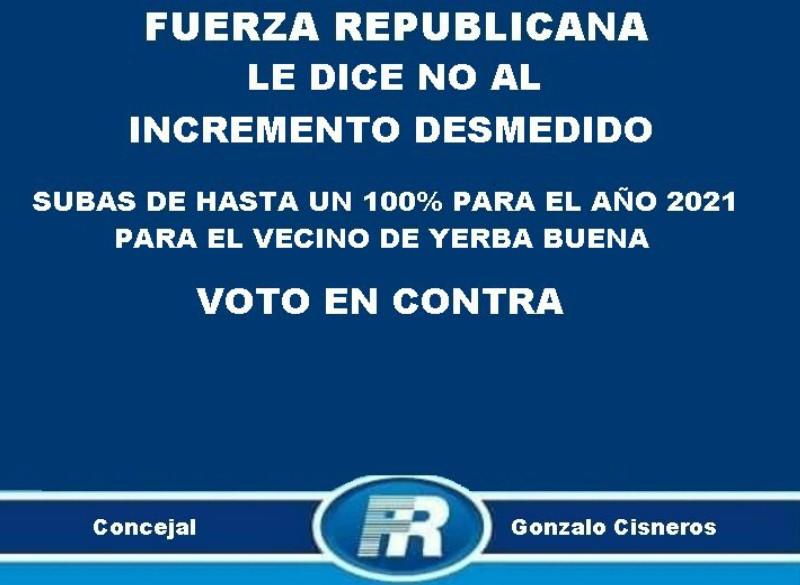 El Concejo de Yerba Buena aprobó un aumento en los tributos municipales