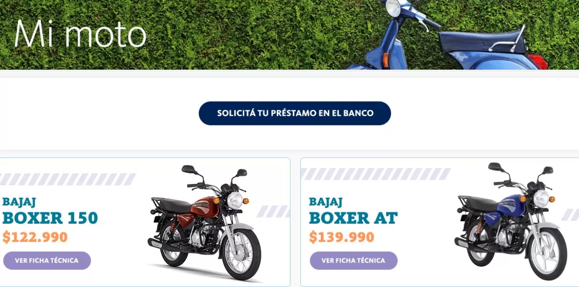 El cupo mensual para la compra de motos con créditos del Banco Nación se agotó en 72 horas