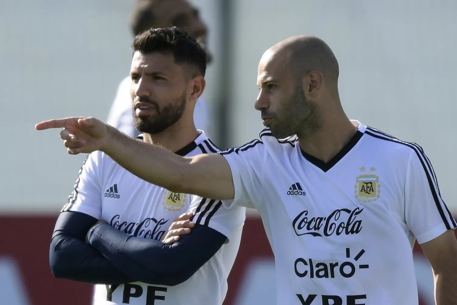 Mascherano jugó en la selección que dirigió Maradona. FOTO TOMADA DE TWITTER.COM/AGUEROSERGIOKUN