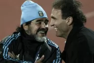 Campeones del mundo en México '86 se acercaron a despedir a Maradona