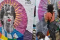 Tucumanas intervinieron una imagen de Maradona