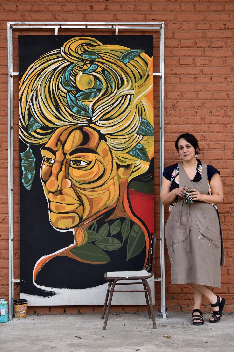 TRANSFORMACIÓN. Viviana Rivadeo creó a partir de la idea de poder elegir la identidad  de género y decidir salir del capullo, para ser lo que se es. 