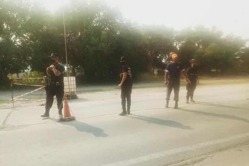 CONTROLES AL NORTE PROVINCIAL. Foto: Facebook Municipalidad de Trancas