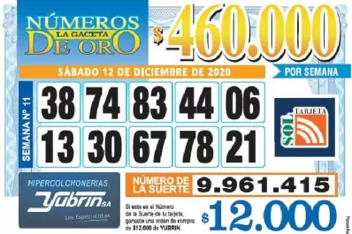 Los Números de Oro de LA GACETA