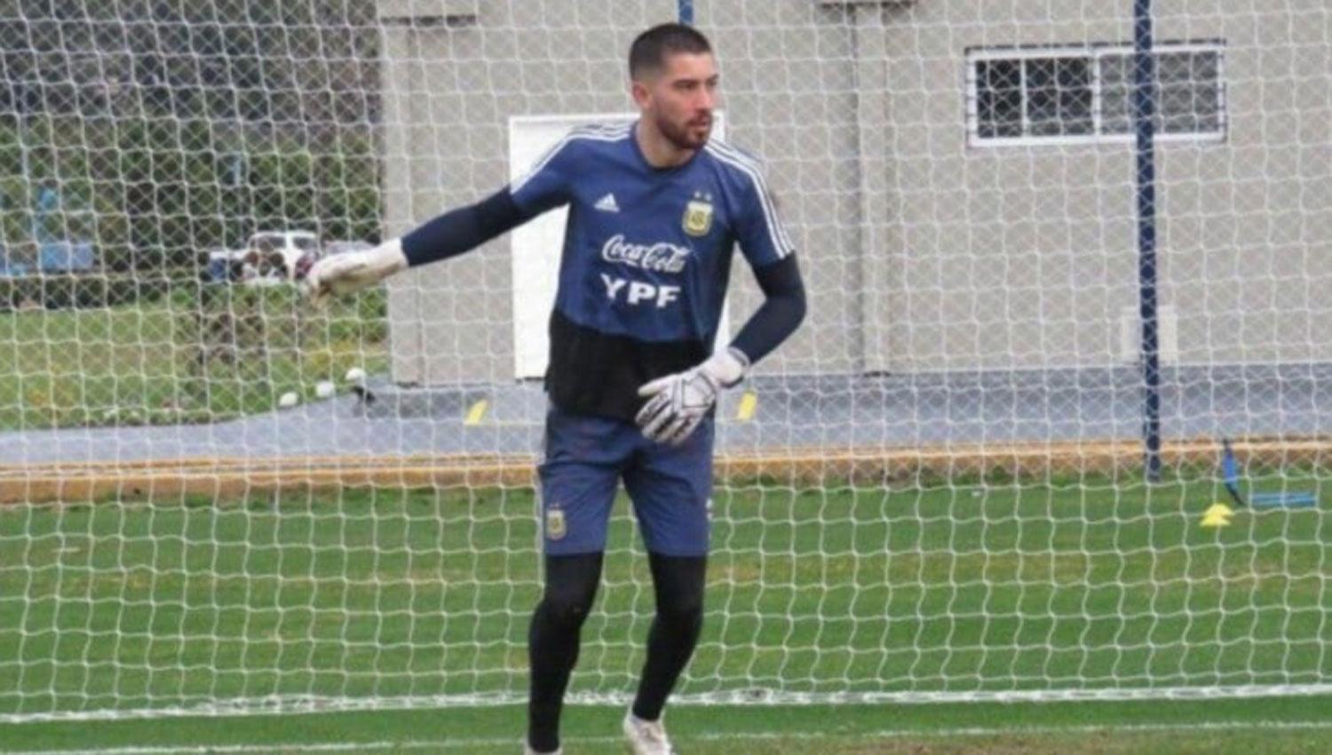 Agustín Lastra, arquero de Boca y de la Selección Sub-20