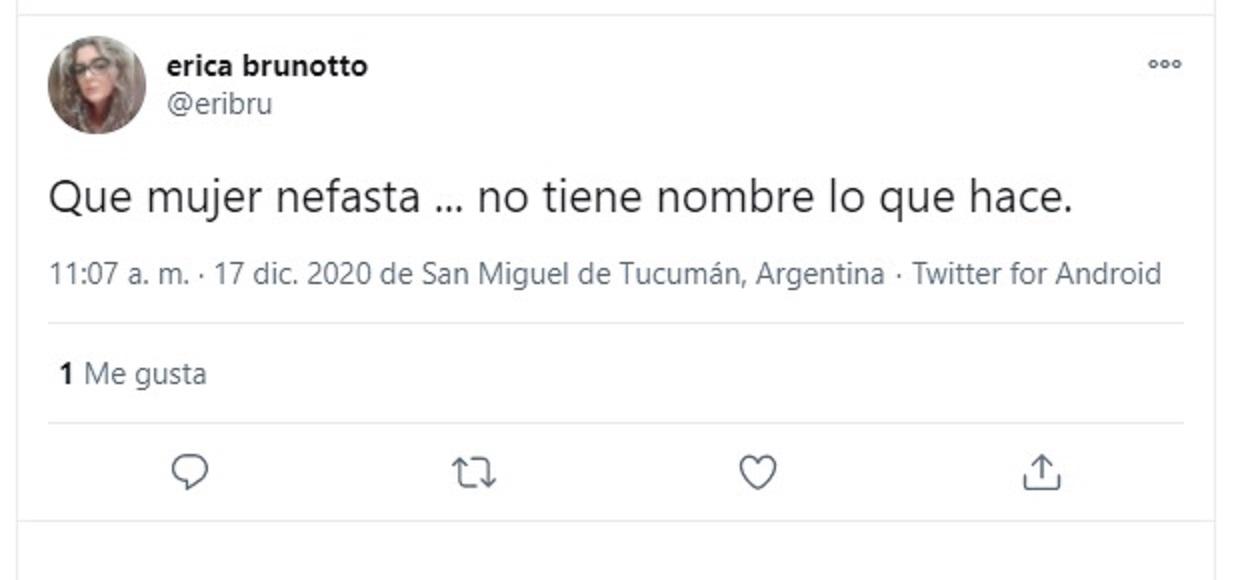 ¡Qué mujer nefasta!: los tuits de una funcionaria cuando Elías de Pérez aludió al caso Belén en el Senado