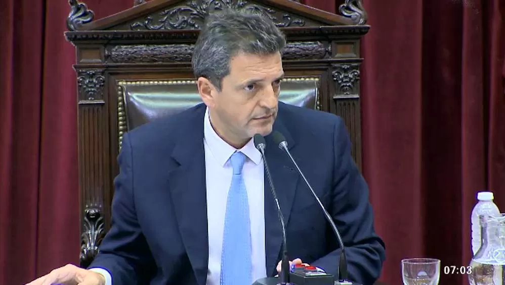 OPTIMISTA. El presidente de la Cámara de Diputados, Sergio Massa, confía en que las reformas en Ganancias serán aprobadas.