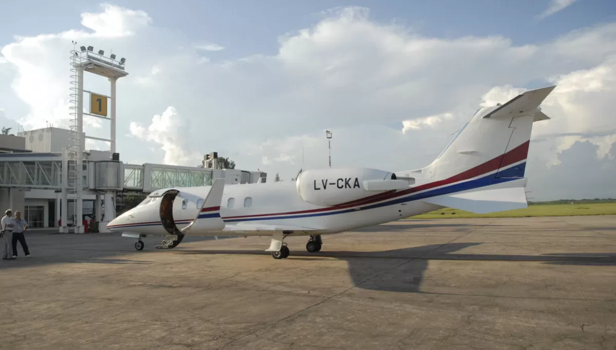 MANTENIMIENTO. El LearJet, patente LV-CKA, permanecerá en Fort Lauderdale. Foto de archivo LA GACETA / Osvaldo Ripoll