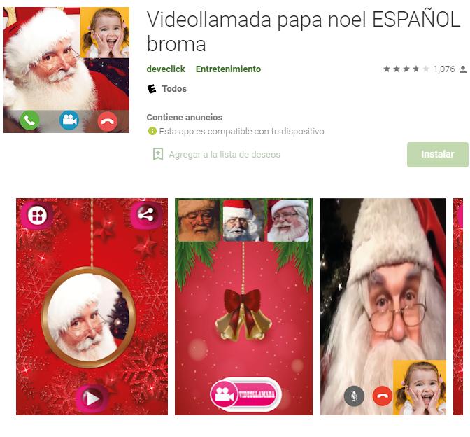 Cinco apps para hacer una videollamada con Papá Noel