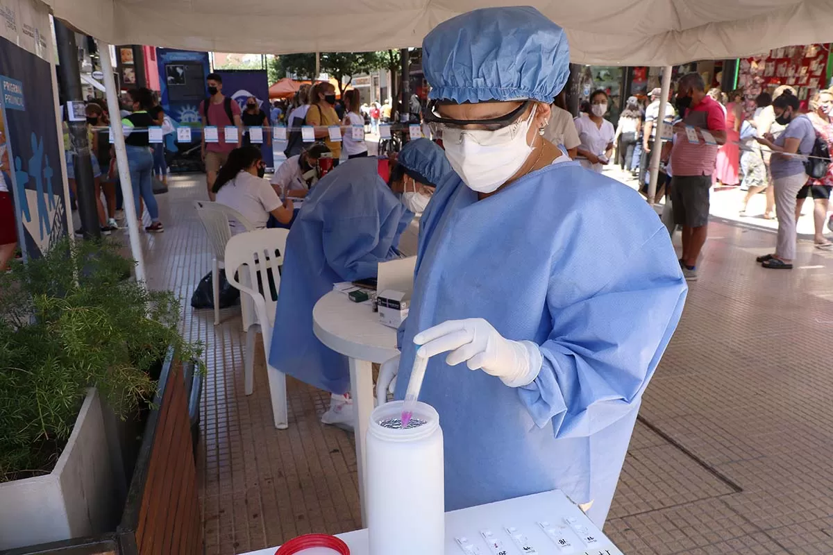 TESTEOS. Foto: Prensa Salud