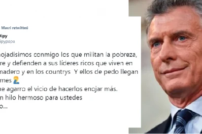 Macri compartió un mensaje de El Dipy contra los simpatizantes del Gobierno: “De pedo llegan a fin de mes”