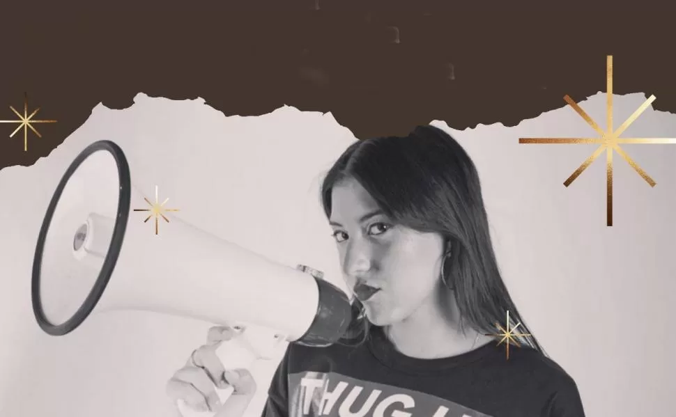 EN ALTAVOZ. Lourdes Campos quiere visibilizar a nuevos artistas tucumanos. 