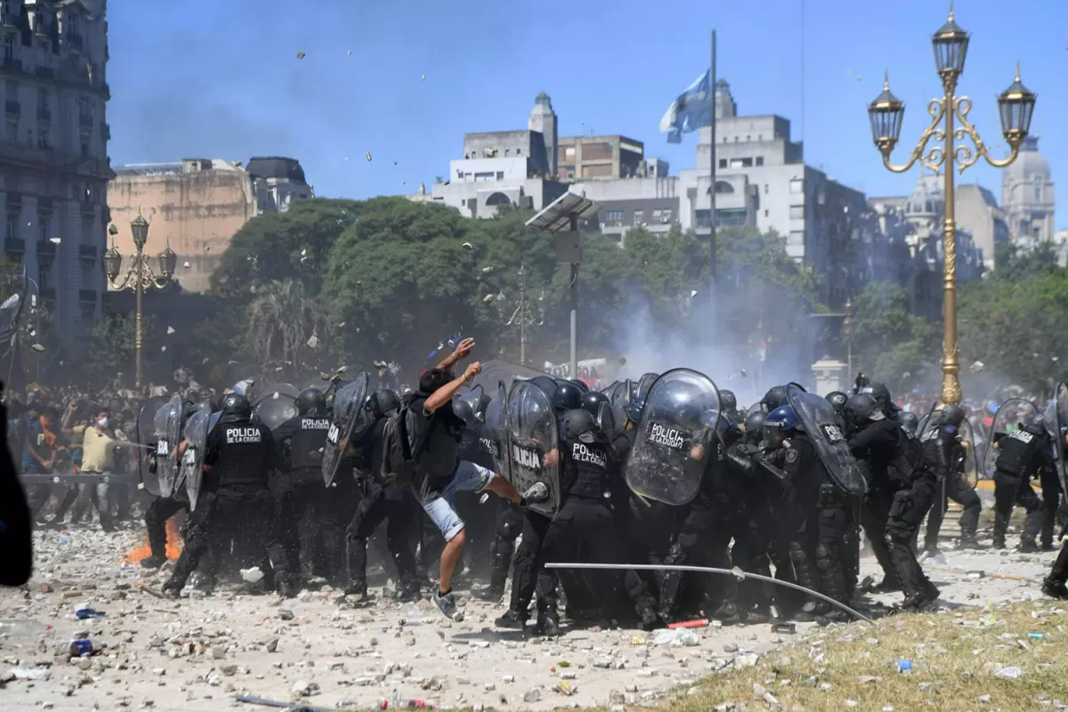 EN EL CONGRESO. Cuando se trató el último cambio de la fórmula de ajuste jubilatorio hubo incidentes.