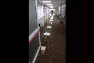 La tormenta inundó el Hospital Centro de Salud