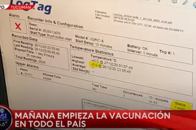 Polémica por el registro de la temperatura de la vacuna durante la distribución en Tucumán