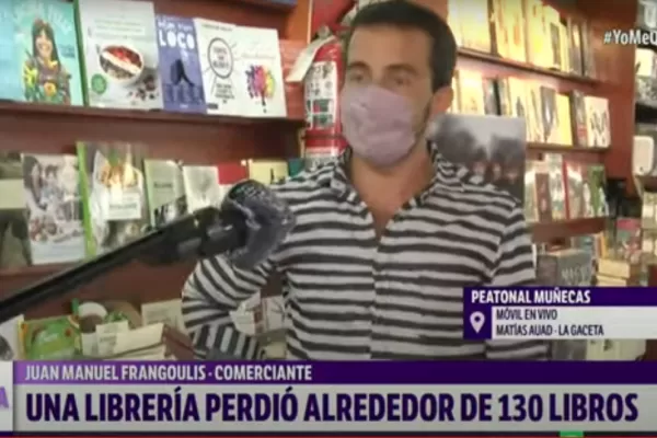 Entró agua a una librería y se perdieron entre 130 y 140 libros
